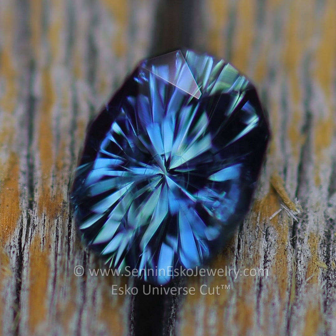 0.65 Carat Blue Sapphire Oval - 5.5x4.3mm - Esko Universe Cut ™
