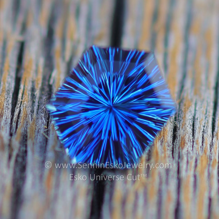 0.7 Carat Blue Sapphire Hexagon - 5.9x4.6mm - Esko Universe Cut ™