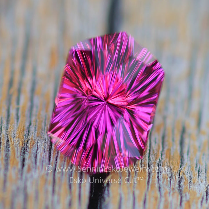 2.82 Carat Garnet Hexagonal Cushion - 9.6x6.4mm - Esko Universe Cut ™