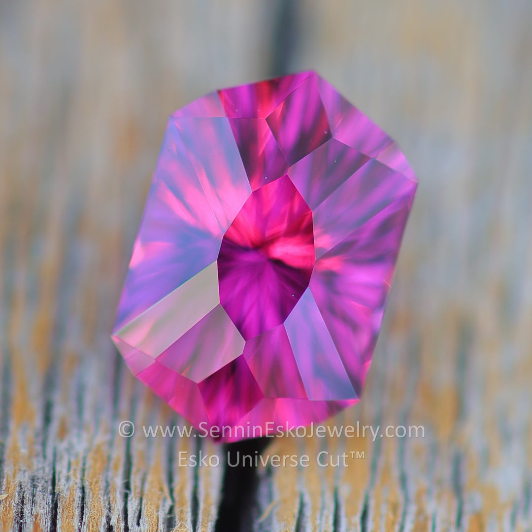 2.82 Carat Garnet Hexagonal Cushion - 9.6x6.4mm - Esko Universe Cut ™