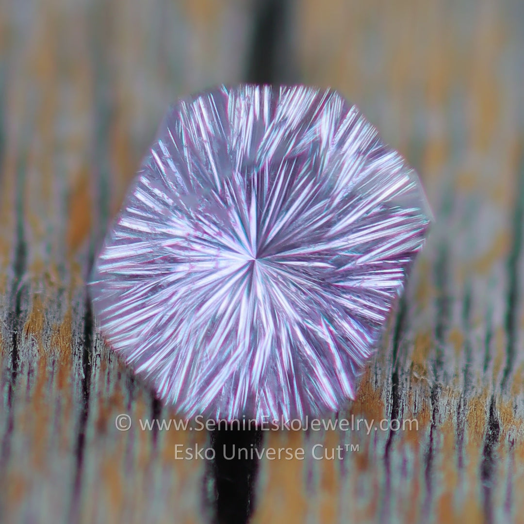 1.7 Carat Lilac Sapphire Hexagonal Cushion - 7.5x5.9mm - Esko Universe Cut ™