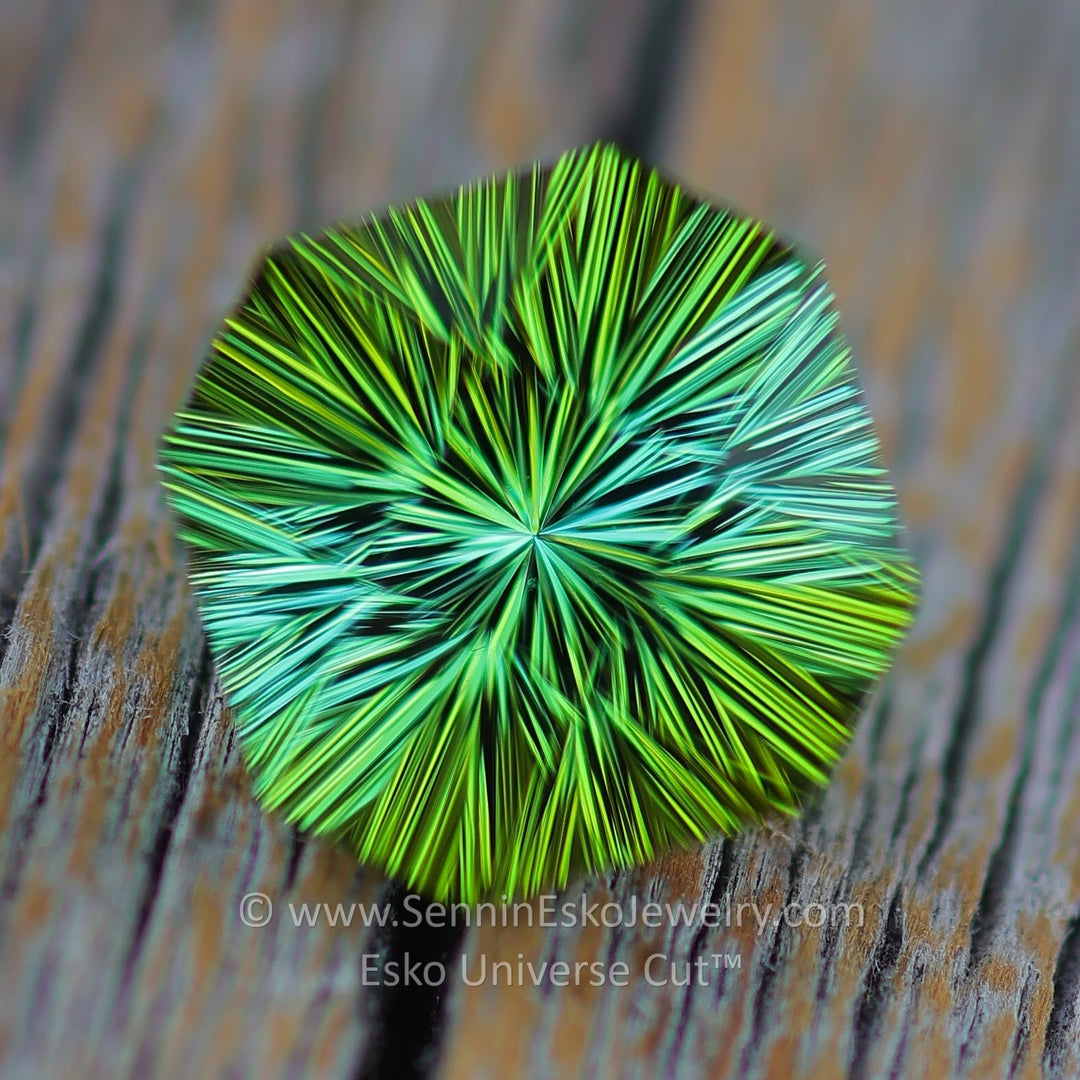 2.8 carat Mint/Olive Green Tourmaline Square Octagon - 8.1x8.7mm - Esko Universe Cut ™