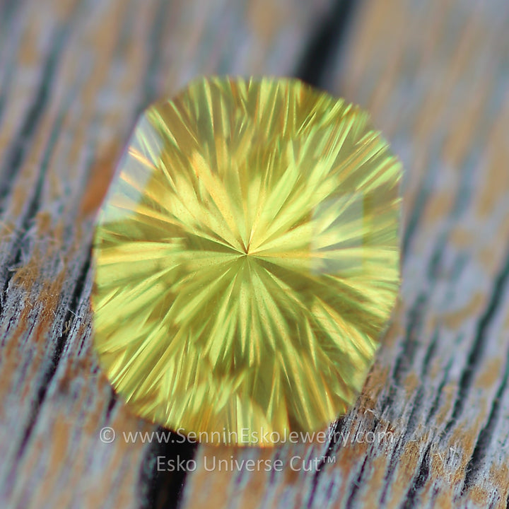 2.2 Carat Golden Sapphire Cushion - 8.2x6.8mm - Esko Universe Cut ™
