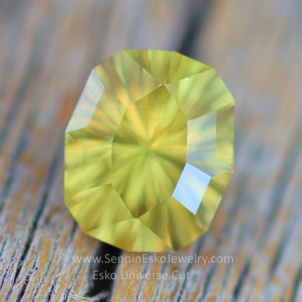 2.2 Carat Golden Sapphire Cushion - 8.2x6.8mm - Esko Universe Cut ™