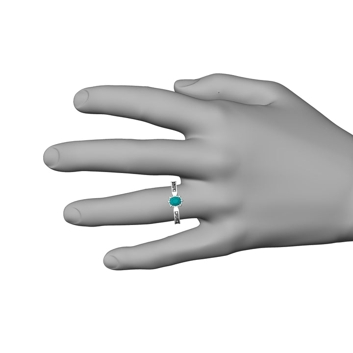 Custom Listing - 0.73 Carat Sapphire Cushion 14kt Palladium White Gold Scroll Ring