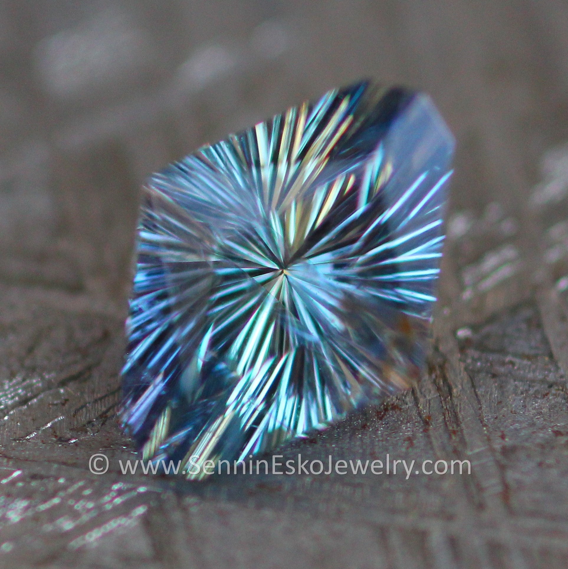 1 ct Peacock Umba Sapphire Octagon - 8.8x3.7mm, Fantasy Cut
