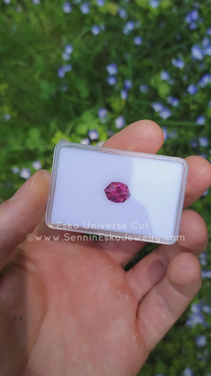 4.6 Carat Garnet Hexagonal Cushion - 11.7x8.8mm - Esko Universe Cut ™