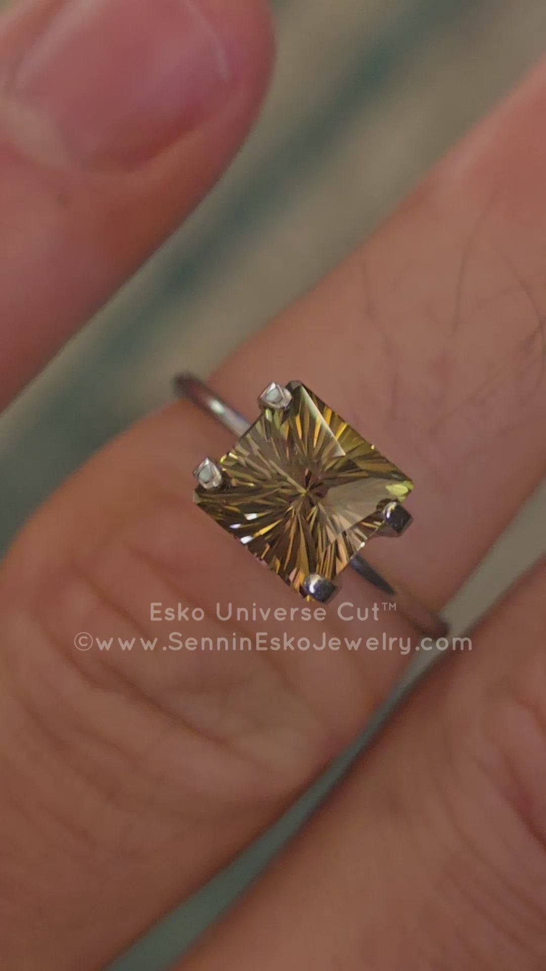 2.46 Carat Tri Color Tourmaline - 7.1x9.7mm - Esko Universe Cut ™