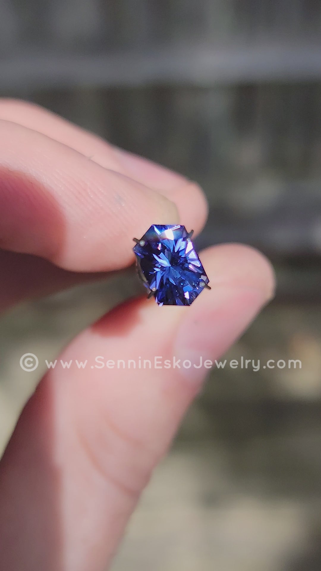 2.41 Carat Lavender Tanzanite Hexagon - 9.45x6mm - Specialty Cut