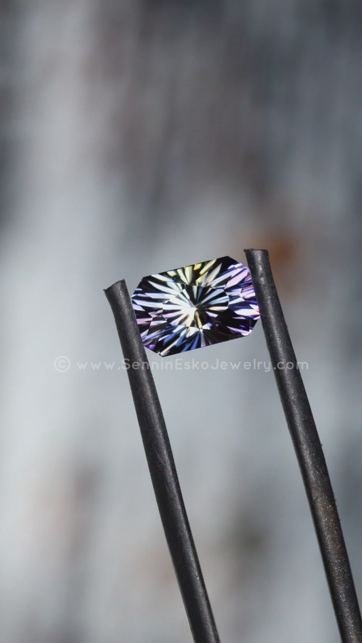 2.9 Carat Steely Blue Tanzanite Octagon - 9.5x6.5mm - Esko