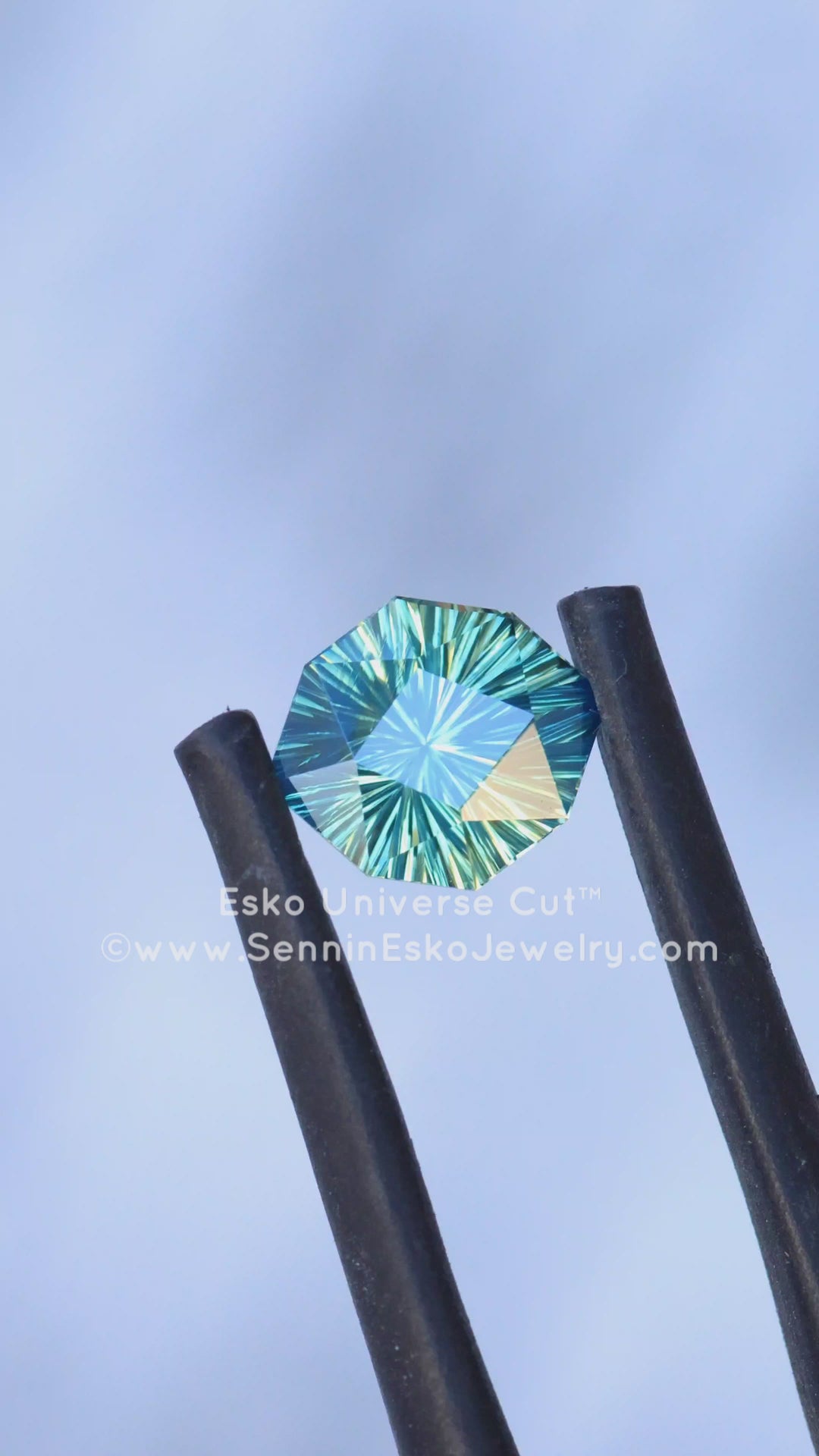 1.3 Carat Parti Sapphire Do-Decagon - 7.5x6.8mm - Esko Universe Cut ™