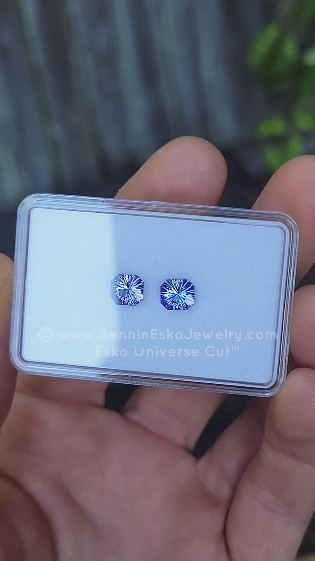 Custom Listing - Deposit Listing for Joe - Tanzanite Galaxy Cut Earrings