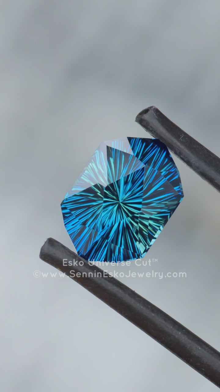 3.6 Carat Parti Sapphire Hexagonal Cushion - 6.1x4.2mm - Esko Universe Cut ™