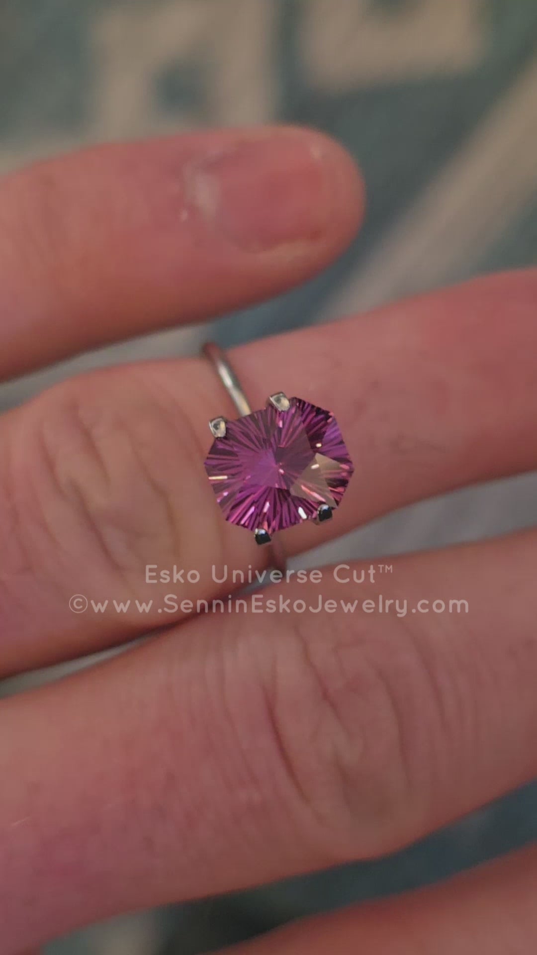 3.8 Carat Electric Pink Garnet Octagon - 9.5x8.2mm - Esko Universe Cut ™