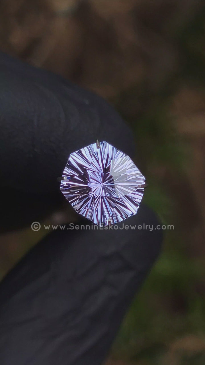 3.9 Carat Blue/Purple Tanzanite - 10.7x9.3mm - Esko Universe Cut ™