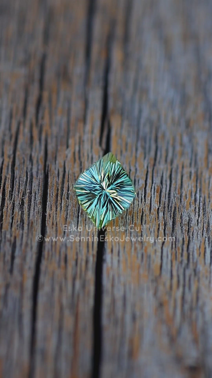 2.5 Carat Minty Green Tourmaline Octagonal Marquise - 10.2x8.4mm - Esko Universe Cut ™