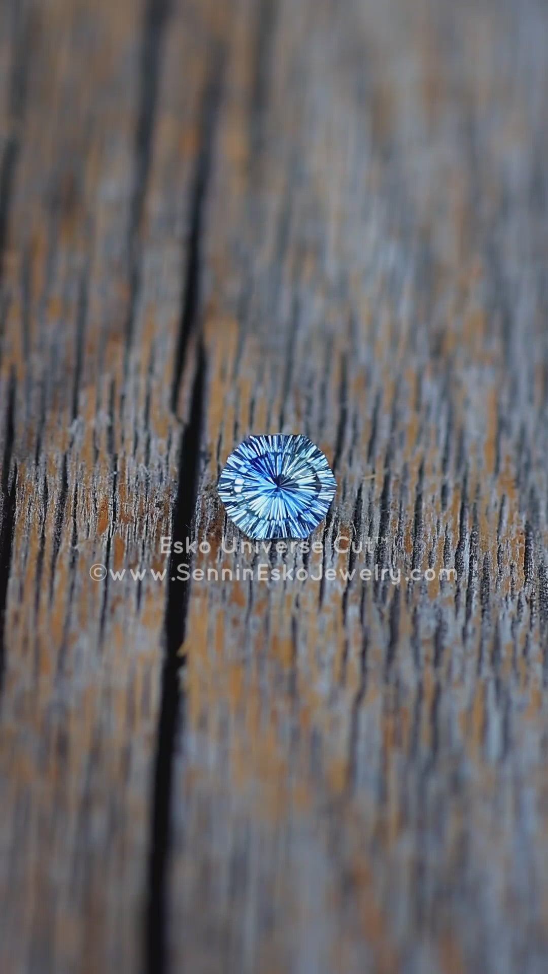 0.58 Carat Blue/Silver Sapphire Octagon - 5.4x4.6mm - Esko Universe Cut ™