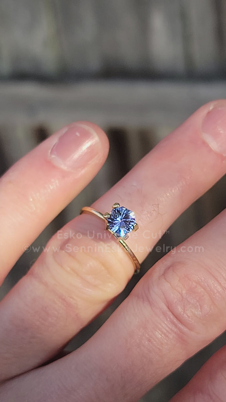 1 Carat Periwinkle/Lavender Tanzanite Octagon - 5.9x6.4mm - Esko Universe Cut ™