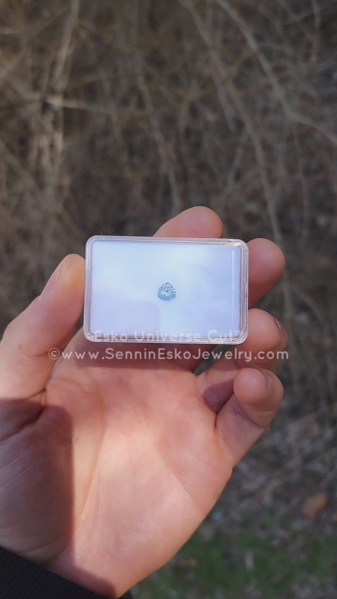 1.2 Carat Violet Sapphire Trillion - 6.6x6.5mm - Esko Universe Cut ™