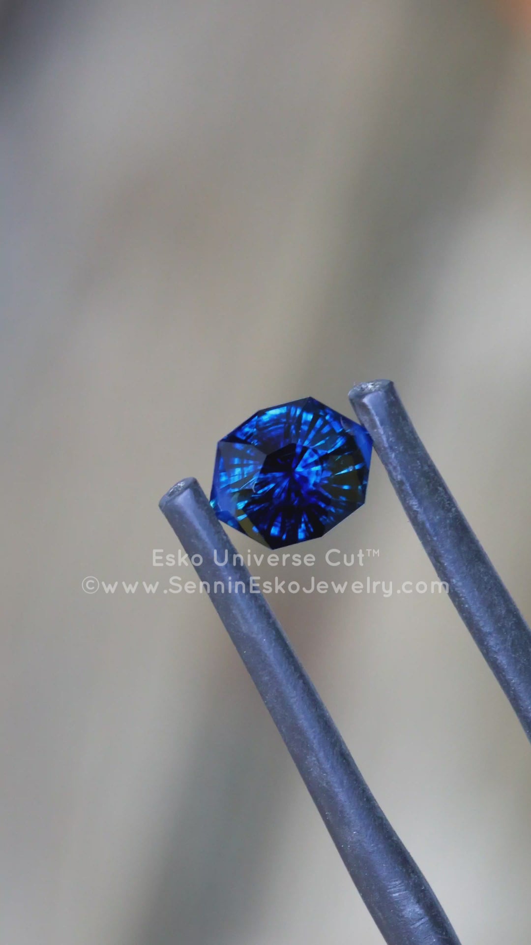 1.3 Carat Very Deep Blue Sapphire Navette - 7.2x5.5mm - Esko Universe Cut ™