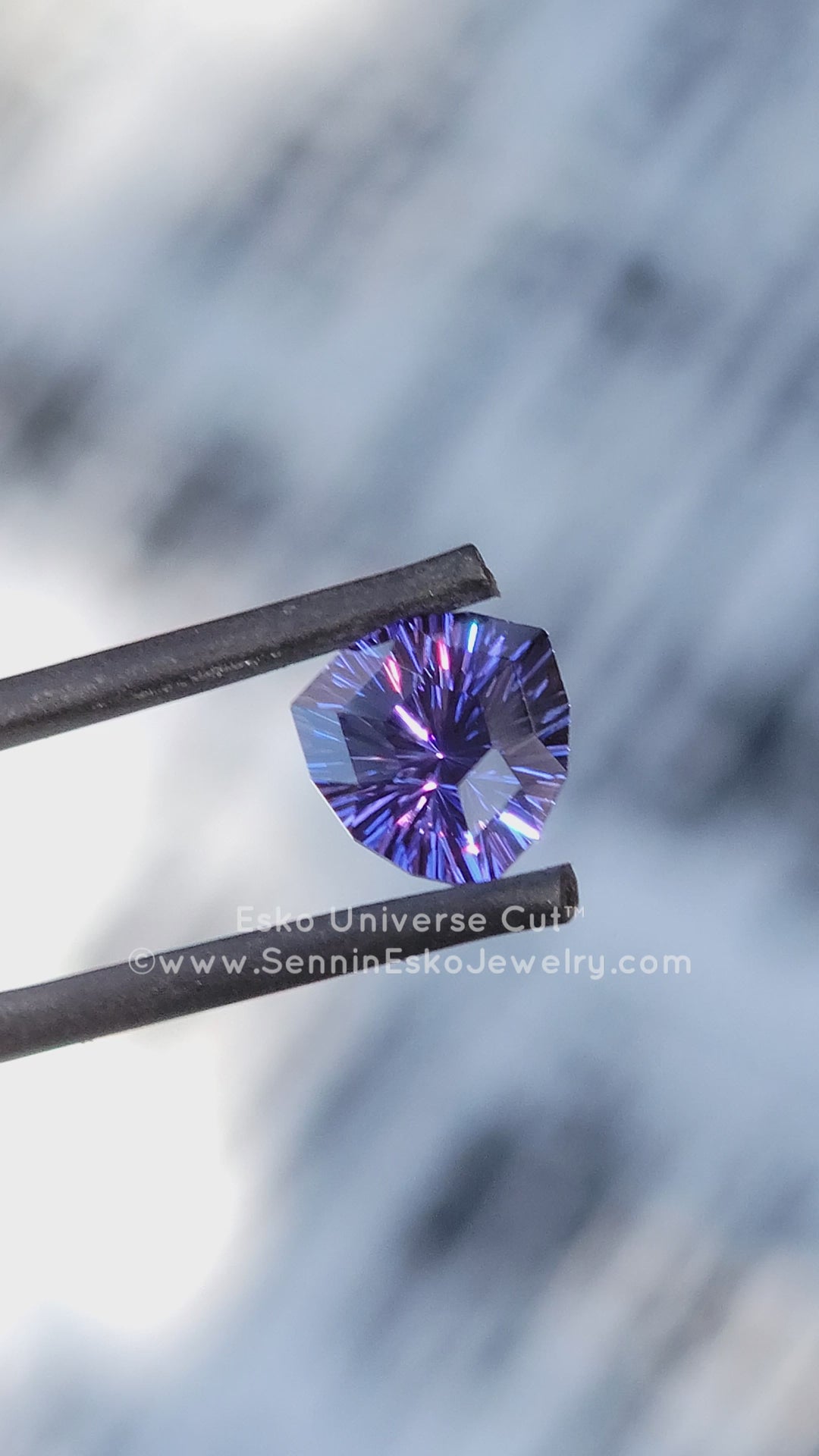 3 Carat Tanzanite Trillion - 9x8.4mm - Esko Universe Cut ™