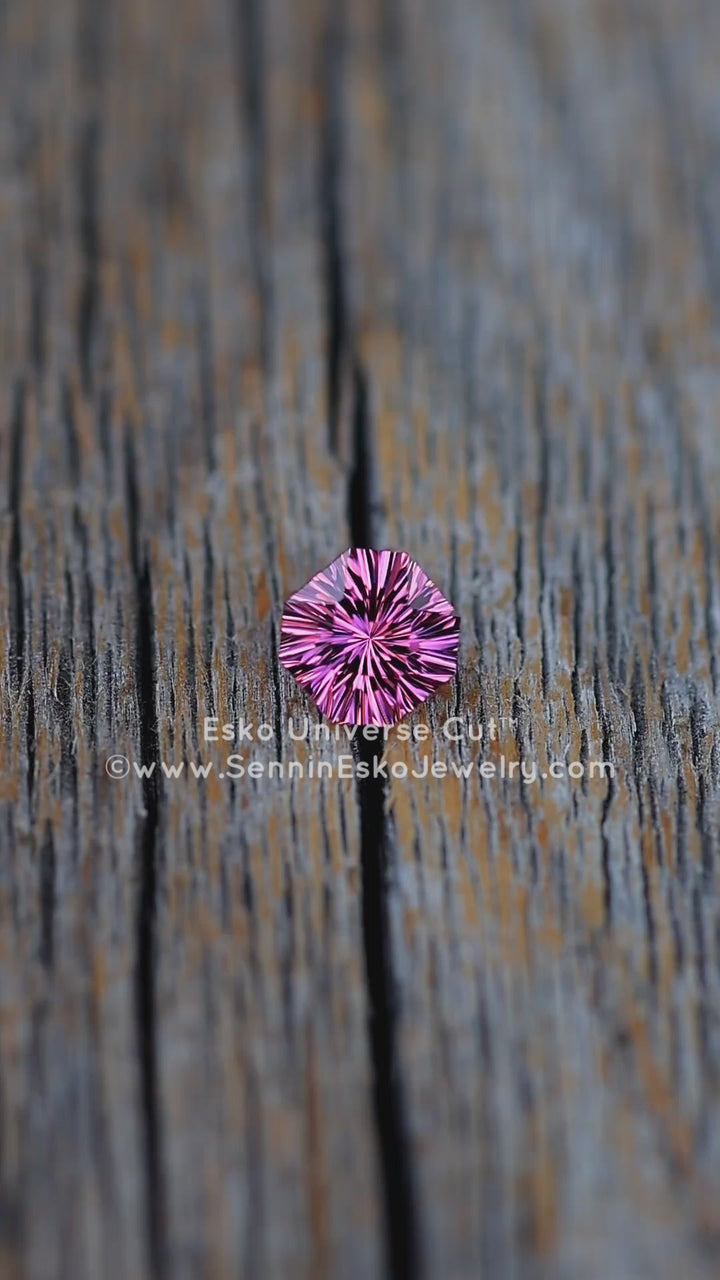 1.2 Carat Electric Pink Garnet Octagon - 6.2x5.8mm - Esko Universe Cut ™