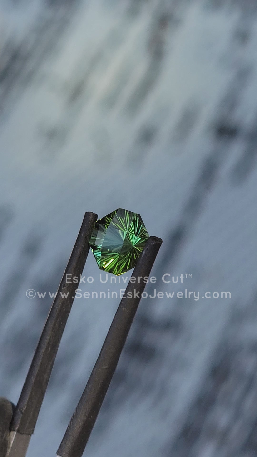 2.8 carat Mint/Olive Green Tourmaline Square Octagon - 8.1x8.7mm - Esko Universe Cut ™