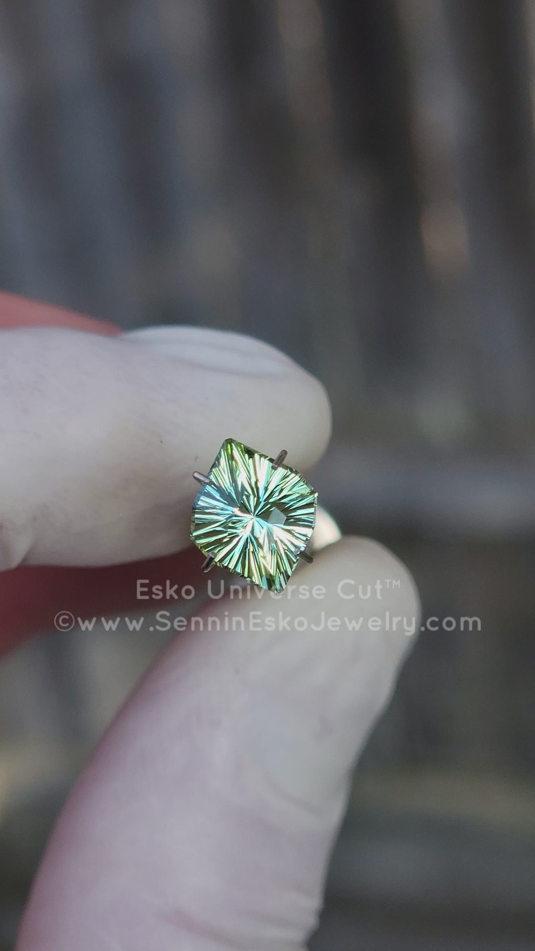 2.5 Carat Minty Green Tourmaline Octagonal Marquise - 10.2x8.4mm - Esko Universe Cut ™