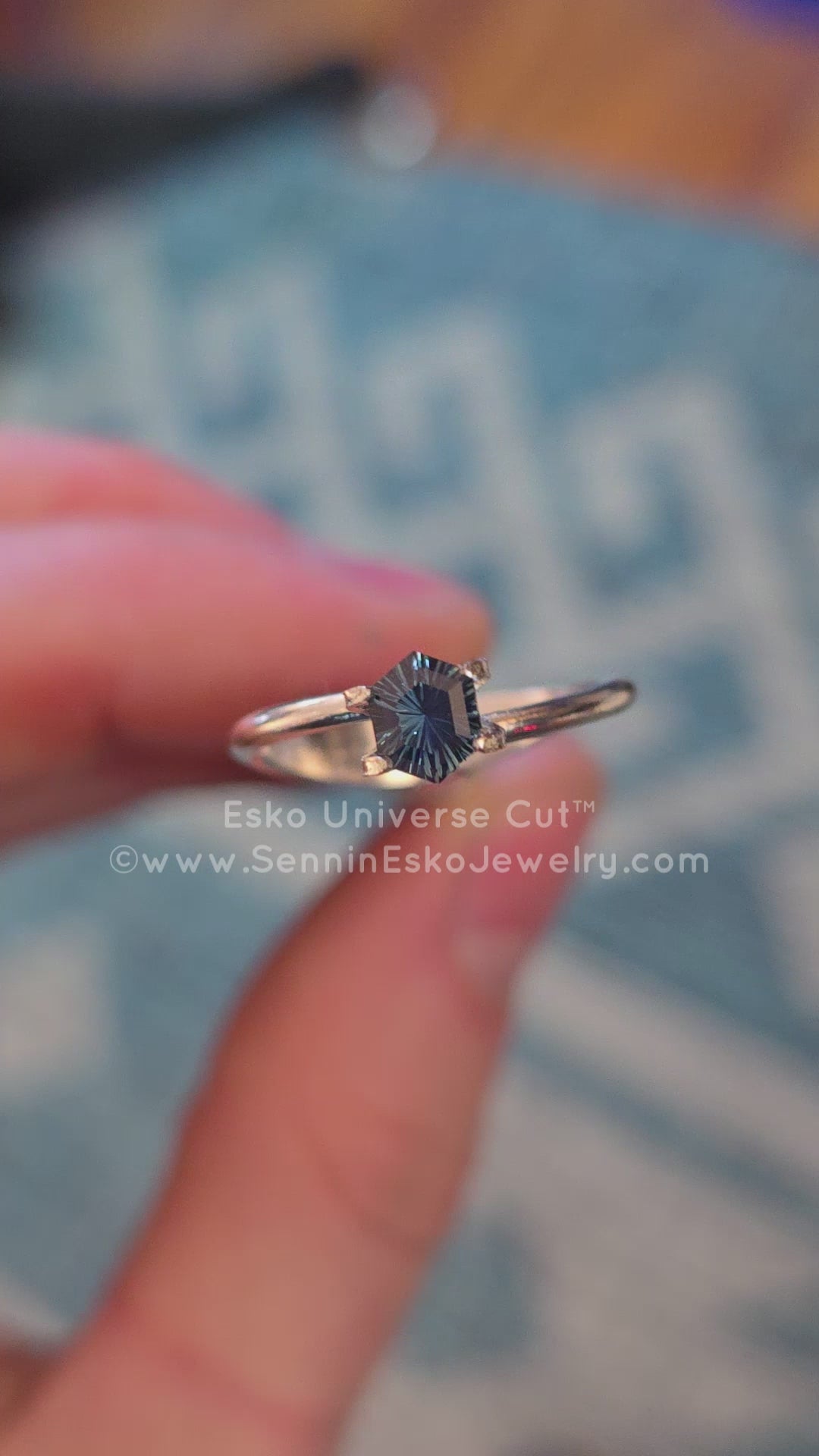 0.7 Carat Blue Sapphire Hexagon - 5.9x4.6mm - Esko Universe Cut ™