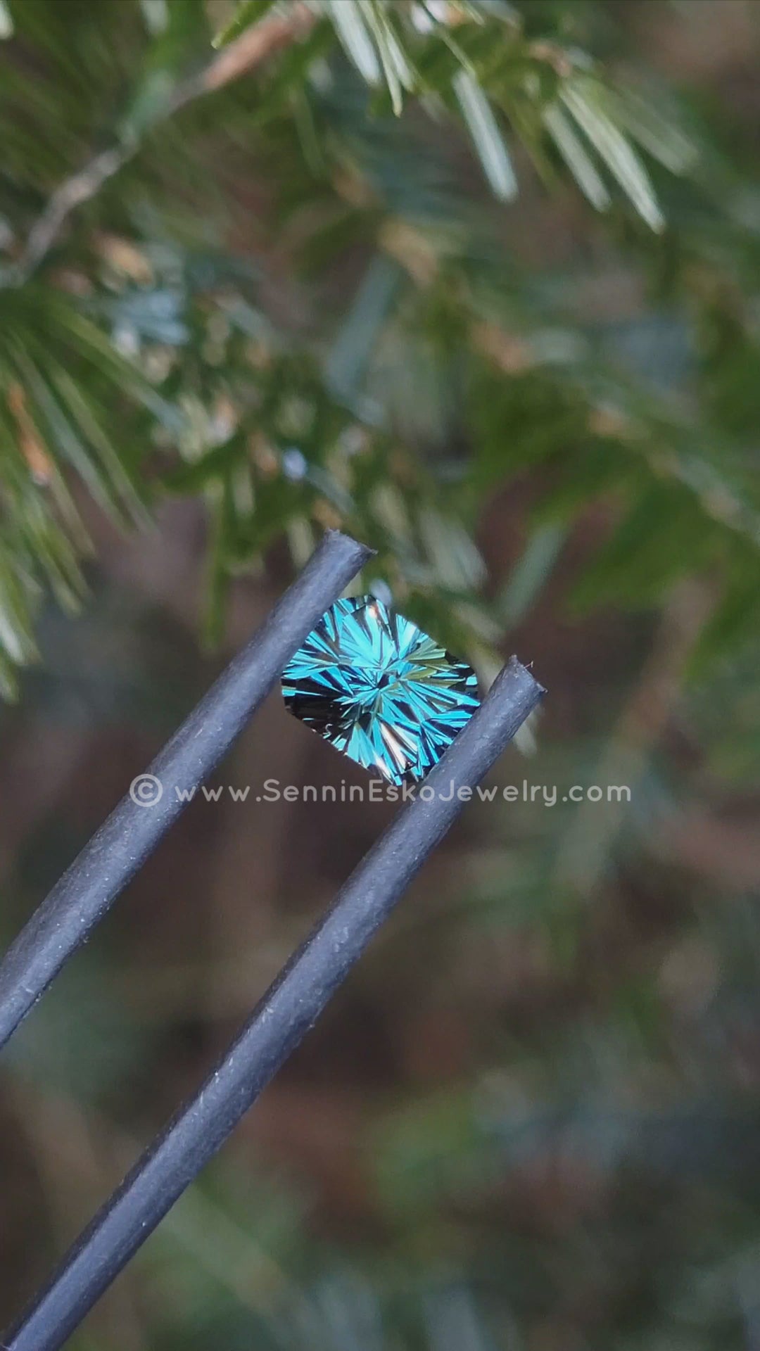 1.47 Carat Teal/Green Sapphire Octagon  -  6.6x5.3mm - Esko Universe Cut ™