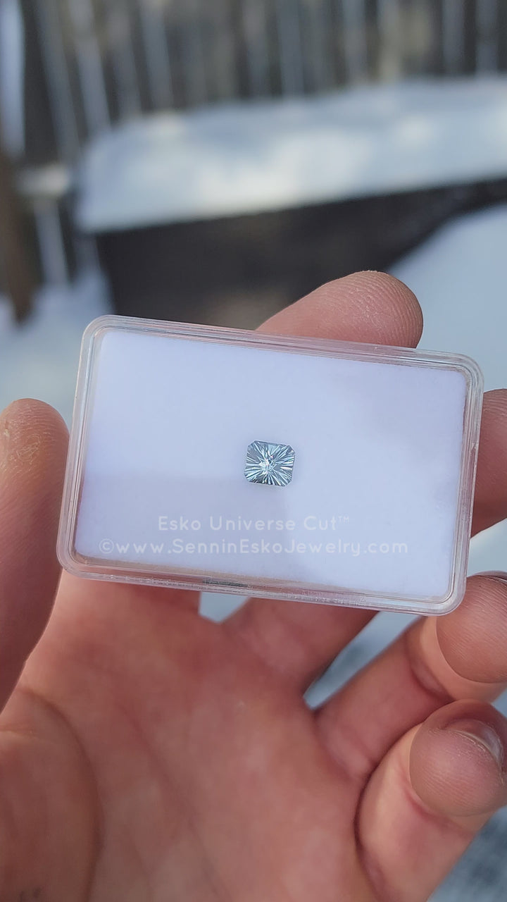 1.3 Carat Gray Tourmaline Octagon - 6.7x5.9mm - Esko Universe Cut ™
