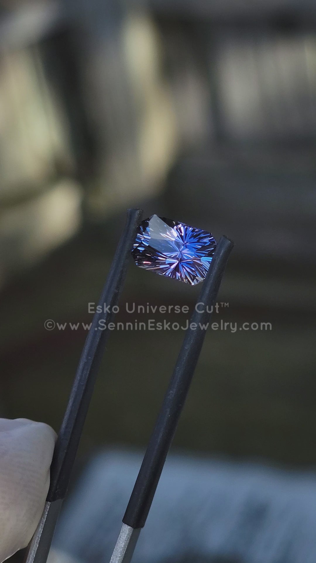 2.94 Carat Indigo Tanzanite Octagon - 9.3x6.2mm - Esko Universe Cut ™