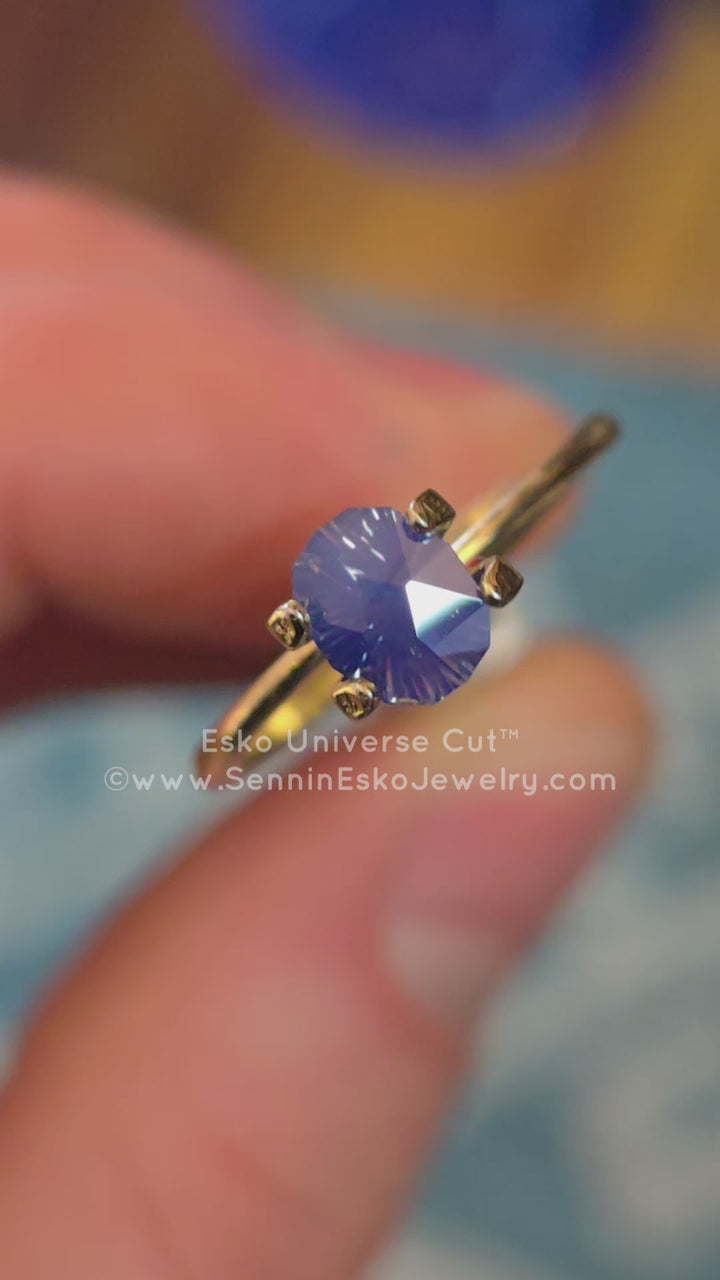 1.1 Carat Violet/Purple Sapphire Oval - 6.8x5.4mm - Esko Universe Cut ™