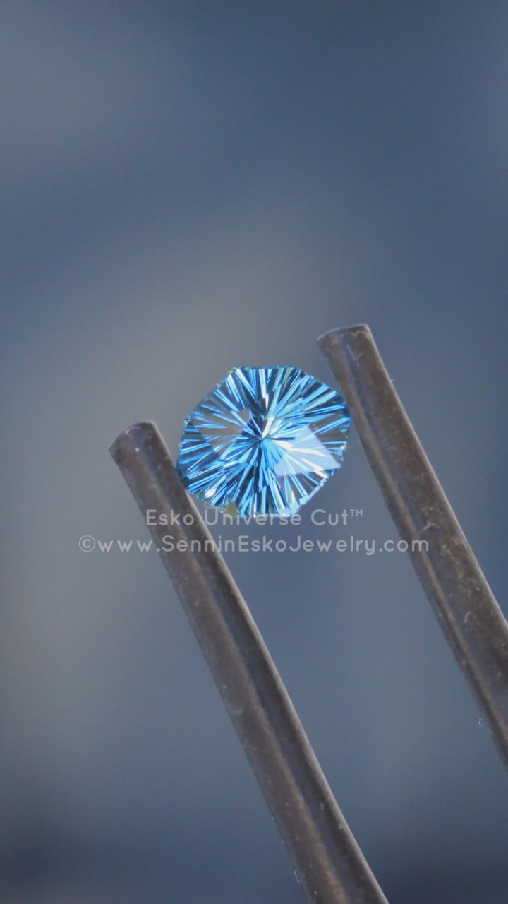 0.88 Carat True Blue Sapphire Octagon - 6.7x5.5mm - Esko Universe Cut ™