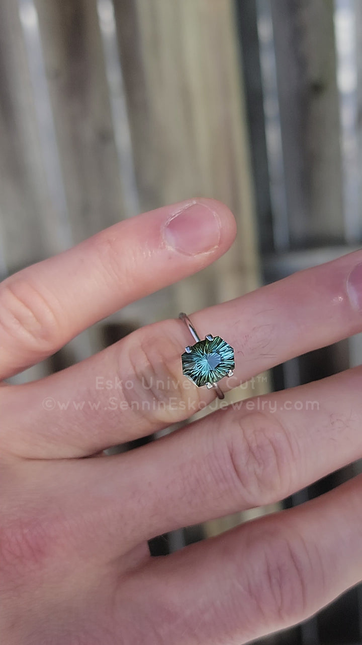 3.9 Carat Spring Green Tourmaline Octagon - 10.6x8.3mm - Esko Universe Cut ™