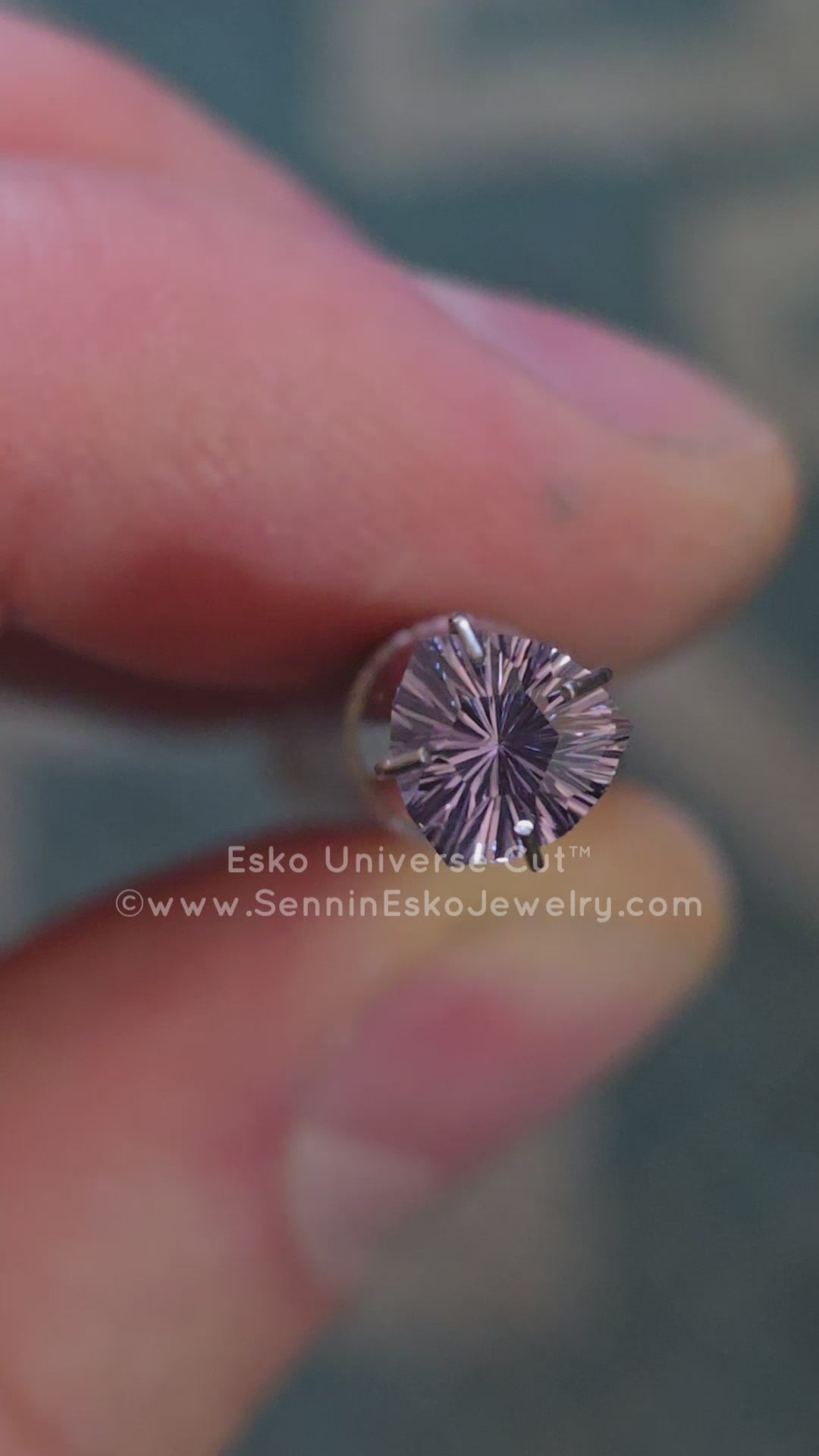 1.2 Carat Violet Sapphire Trillion - 6.6x6.5mm - Esko Universe Cut ™