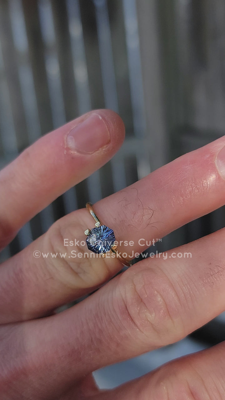 1.3 Carat Violet Sapphire Octagon - 7.4x6.6mm - Esko Universe Cut ™