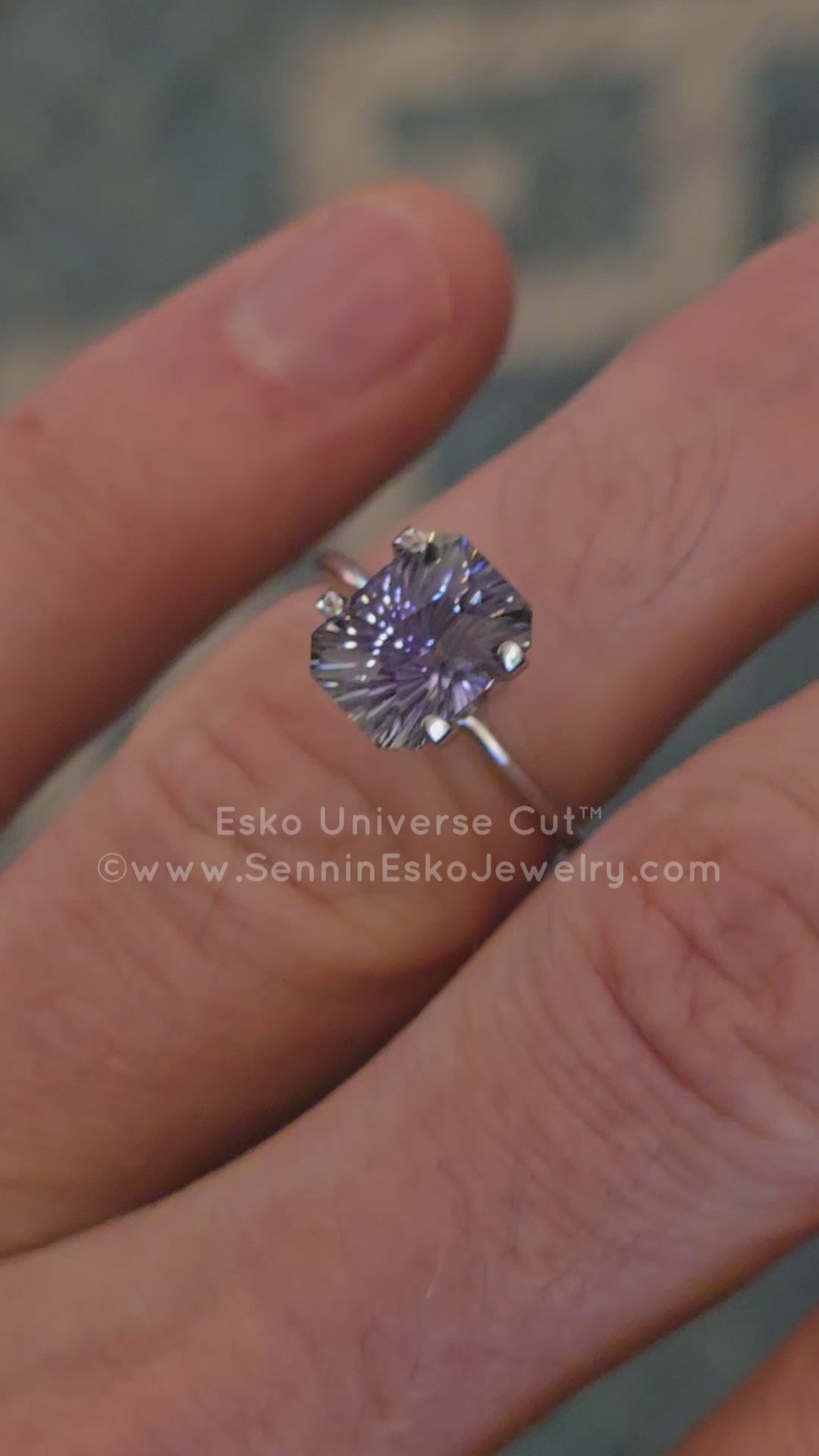 3.2 Carat Violet Tanzanite Octagon - 9.2x7.1mm - Esko Universe Cut ™