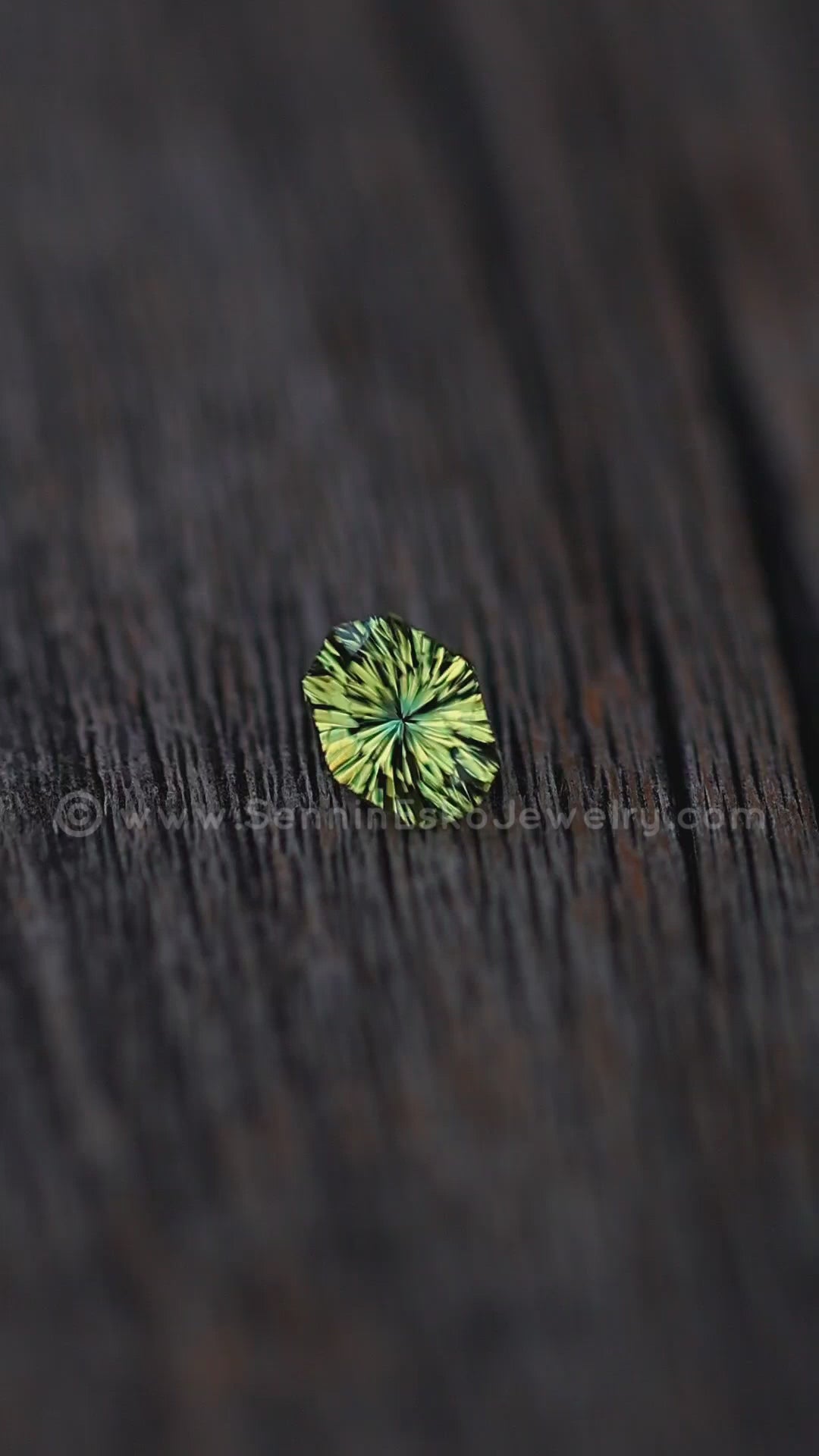 1.2 Carat Parti Green/Yellow Sapphire Cushion - 7.2x5.9mm - Esko Universe Cut ™