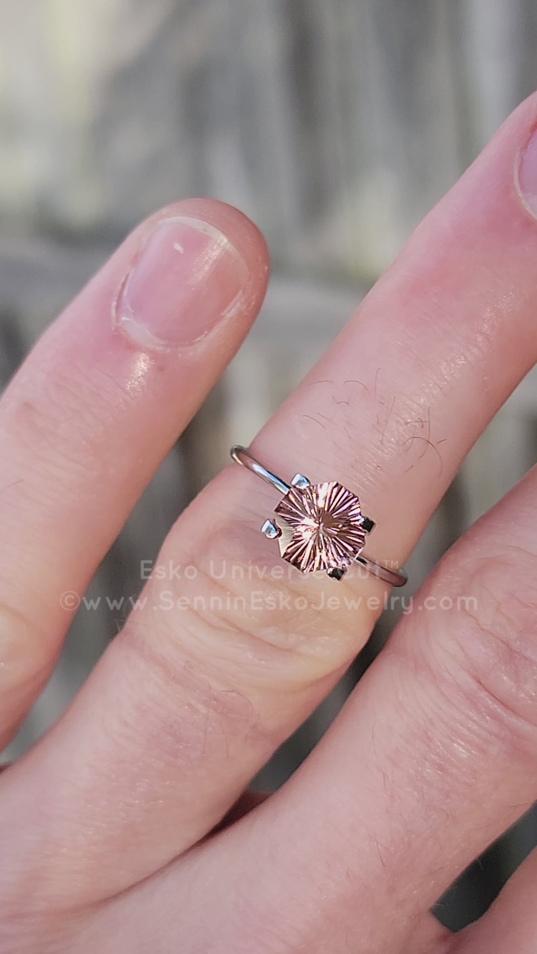 1.61 Carat Light Pink Tourmaline Square Octagon - 6.96x7.8mm - Esko Universe Cut ™