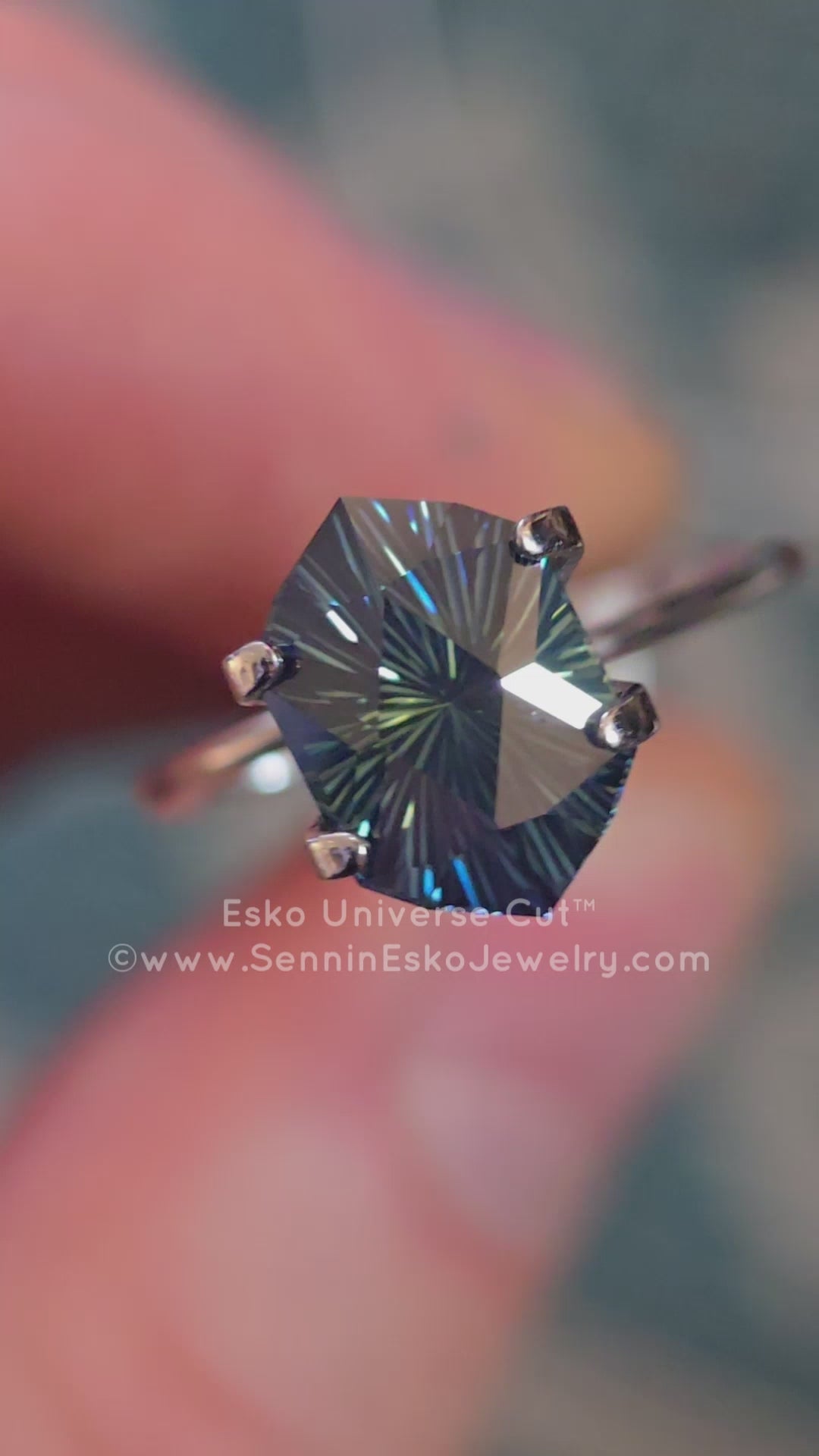 3.6 Carat Parti Sapphire Hexagonal Cushion - 6.1x4.2mm - Esko Universe Cut ™