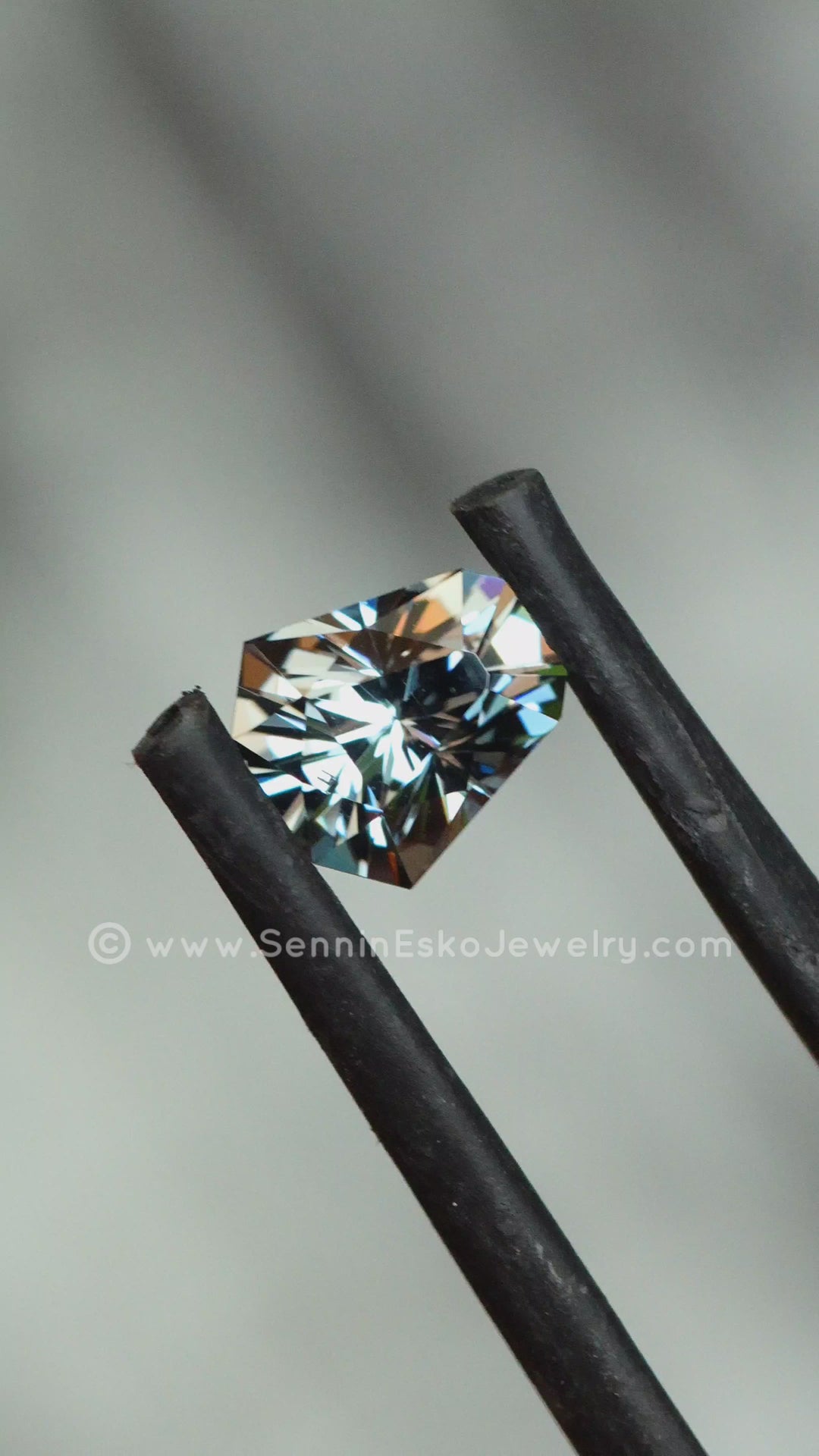 1.2 Carat Gray/Lilac Spinel Shield -  6.3x5.9mm - Precision Cut