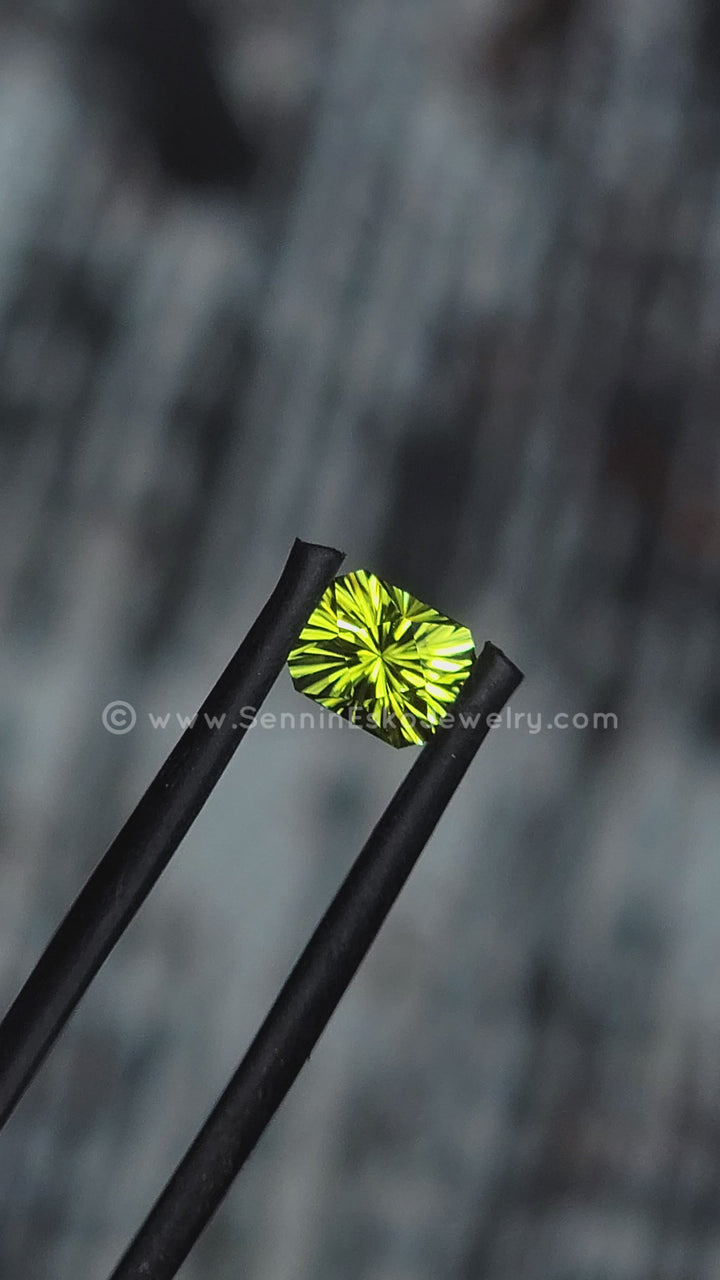 0.97 Carat Peridot Octagon - 5.9x5mm - Esko Universe Cut ™