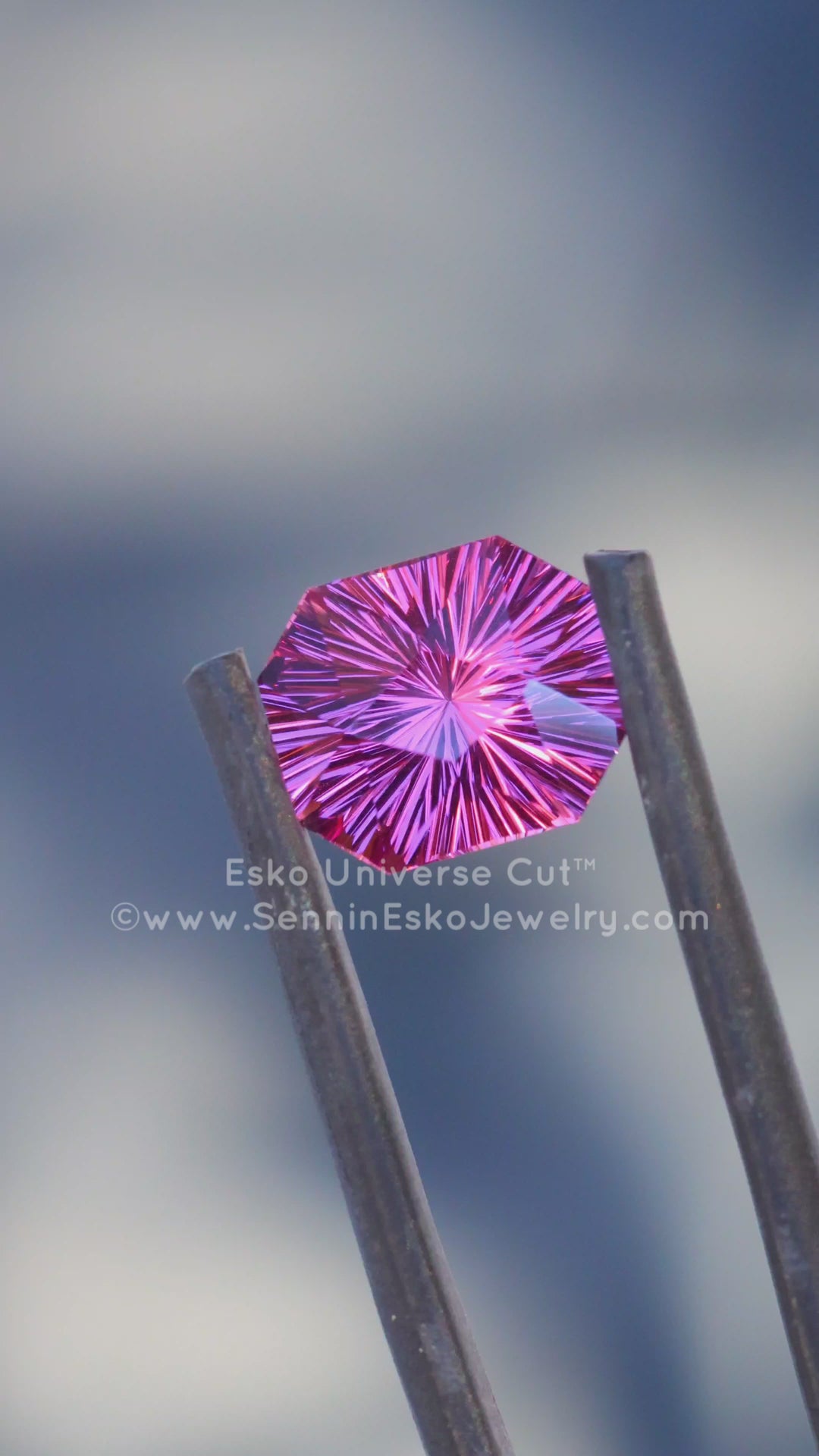 3.8 Carat Electric Pink Garnet Octagon - 9.5x8.2mm - Esko Universe Cut ™