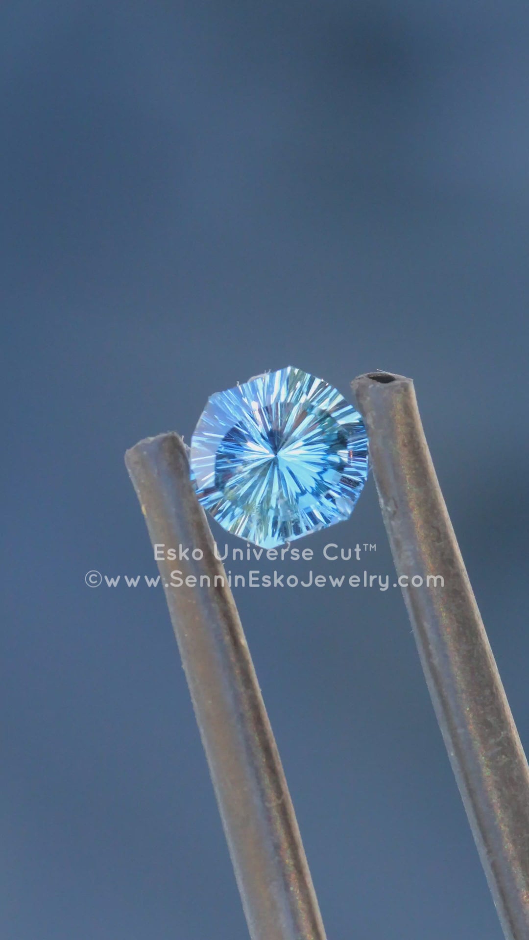 0.58 Carat Blue/Silver Sapphire Octagon - 5.4x4.6mm - Esko Universe Cut ™