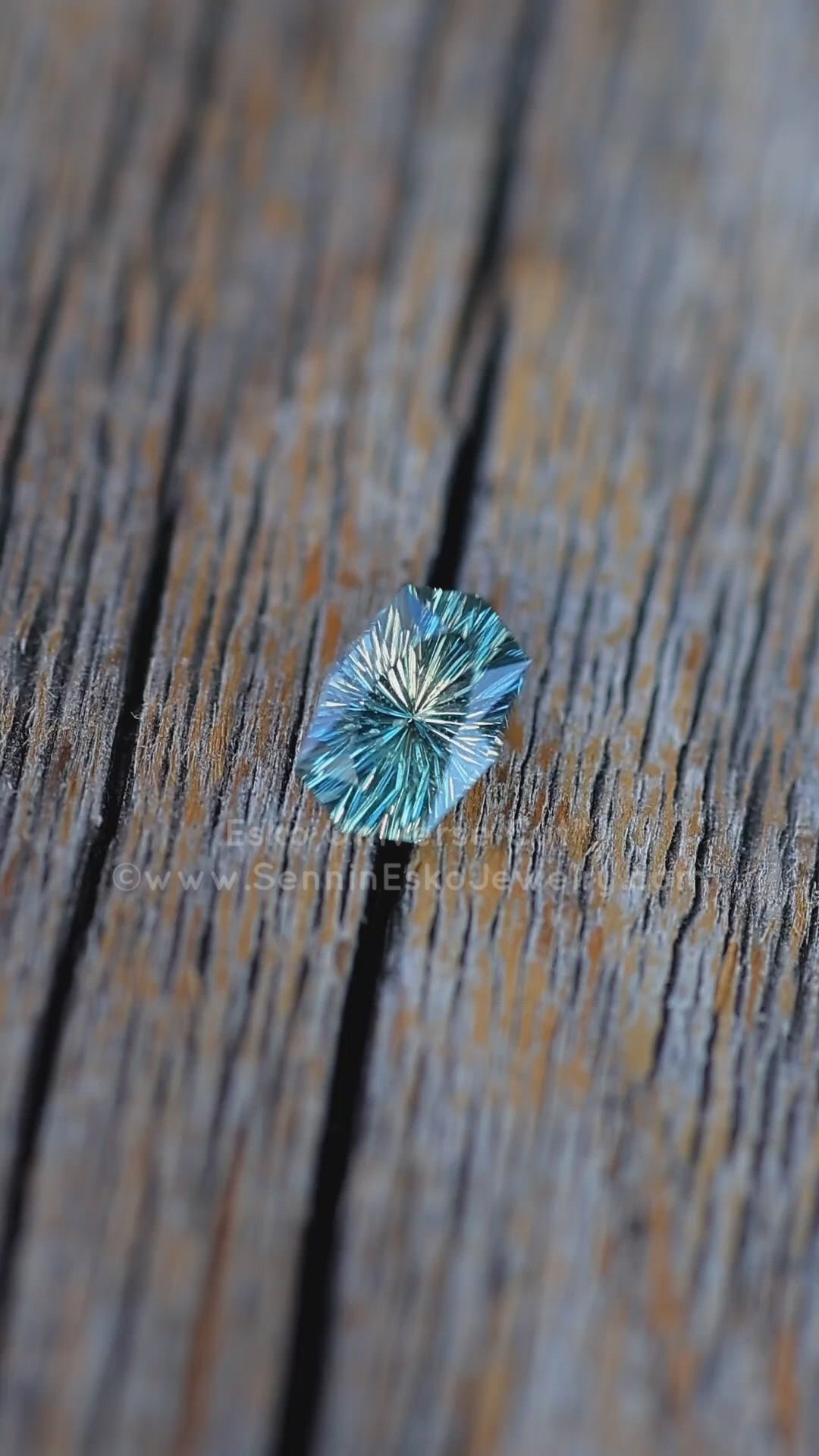 1.44 Carat Blue/Yellow Sapphire Octagon - 7.4x5.1mm - Esko Universe Cut ™