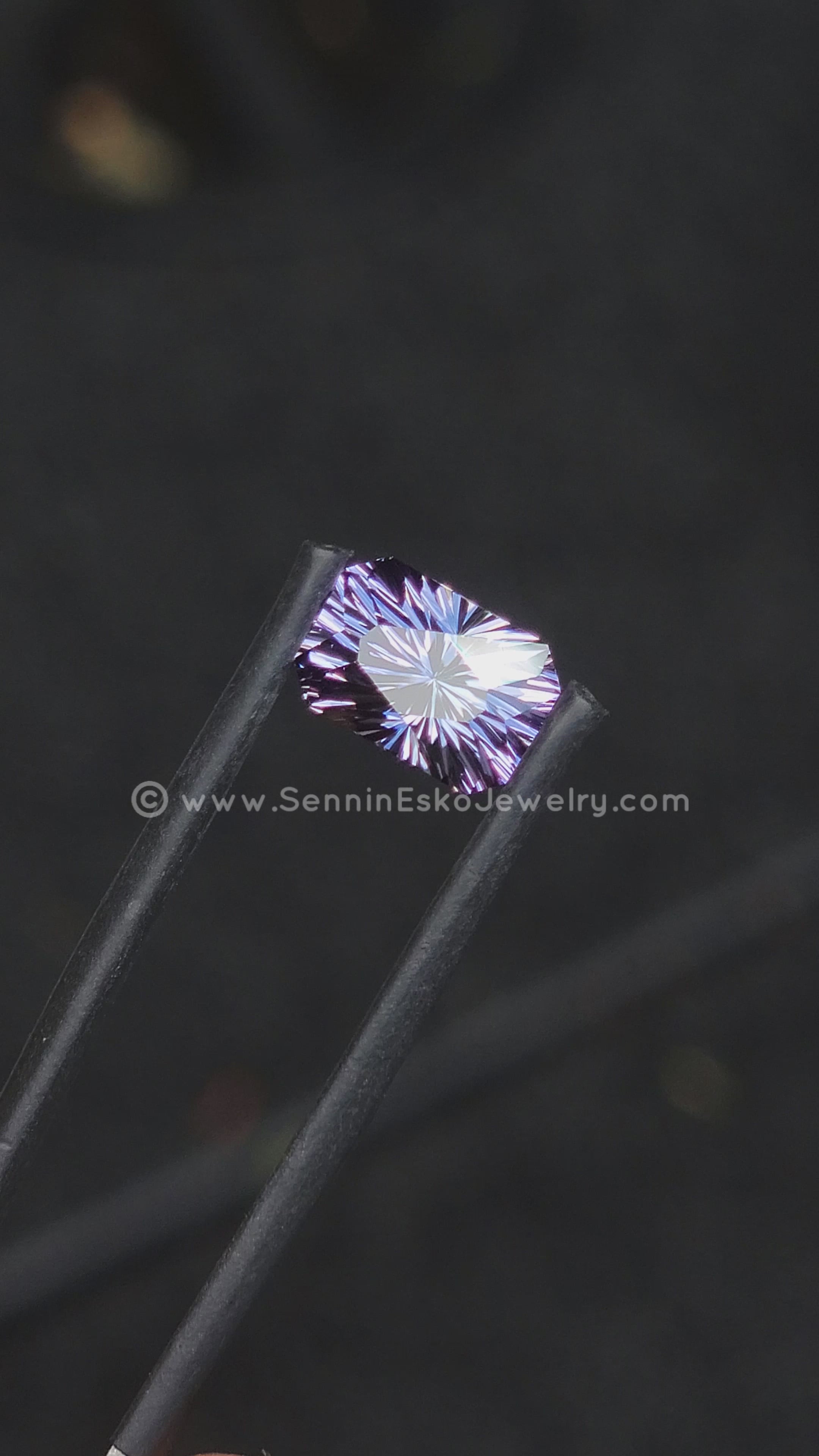 2.9 Carat Steely Blue Tanzanite Octagon - 9.5x6.5mm - Esko