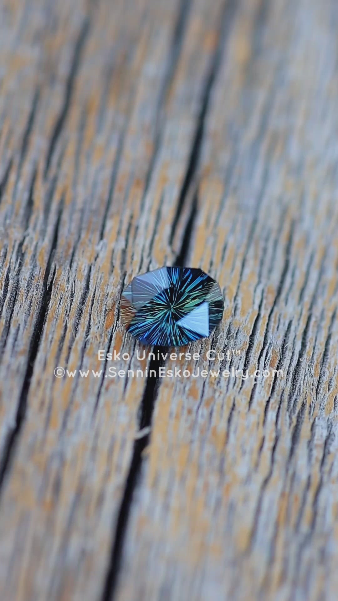 1.1 Carat Deep Blue Green Sapphire Oval - 6.8x5.2mm - Esko Universe Cut ™