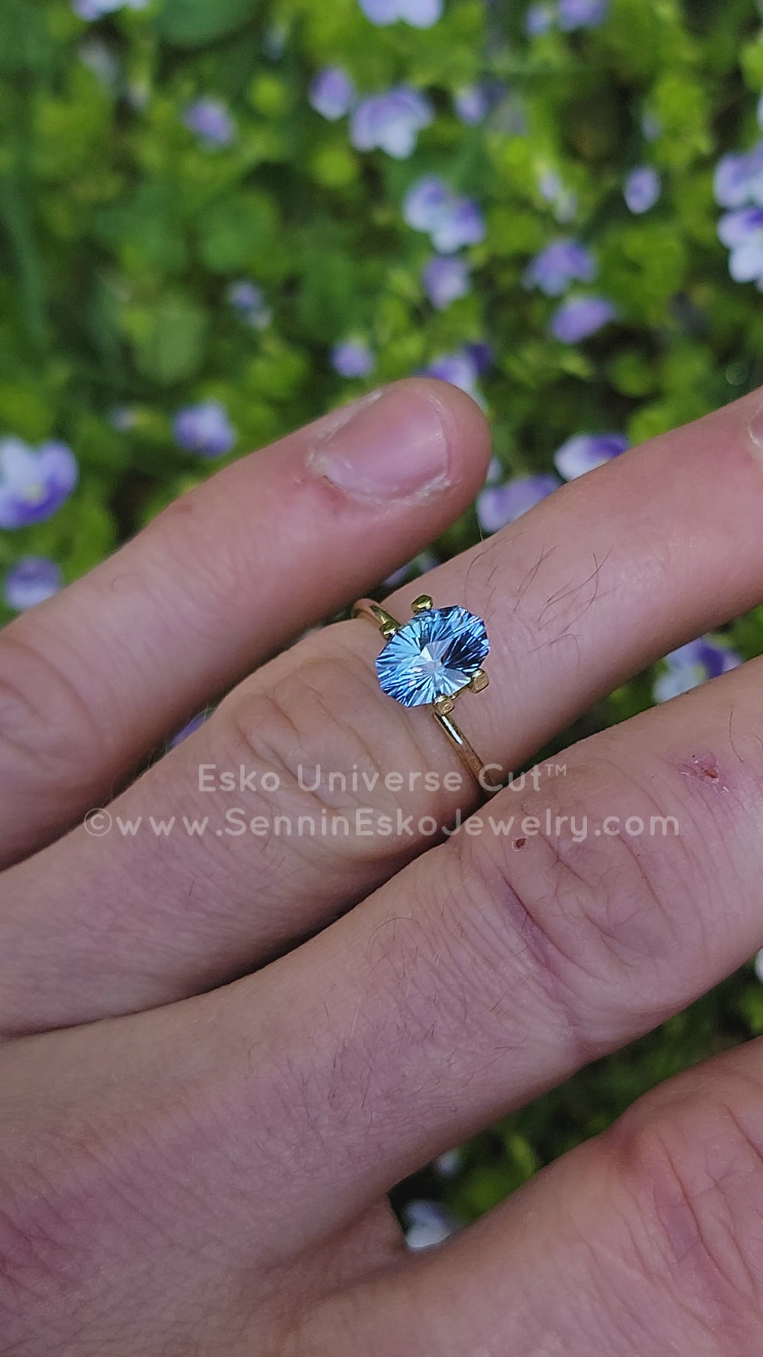 2.1 Carat Blue Sapphire Moval - 9x6.2mm - Esko Universe Cut ™