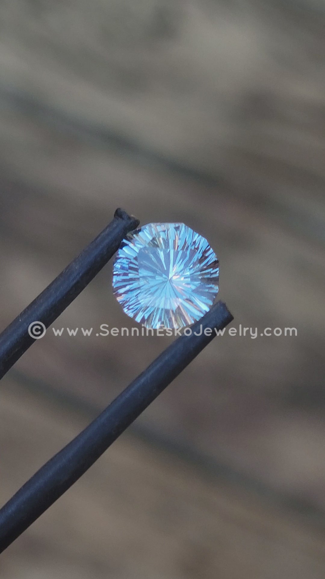 2.7 Carat Silvery Blue Umba Sapphire Dodecagon - 9.5x8.4mm - Galaxy Cut